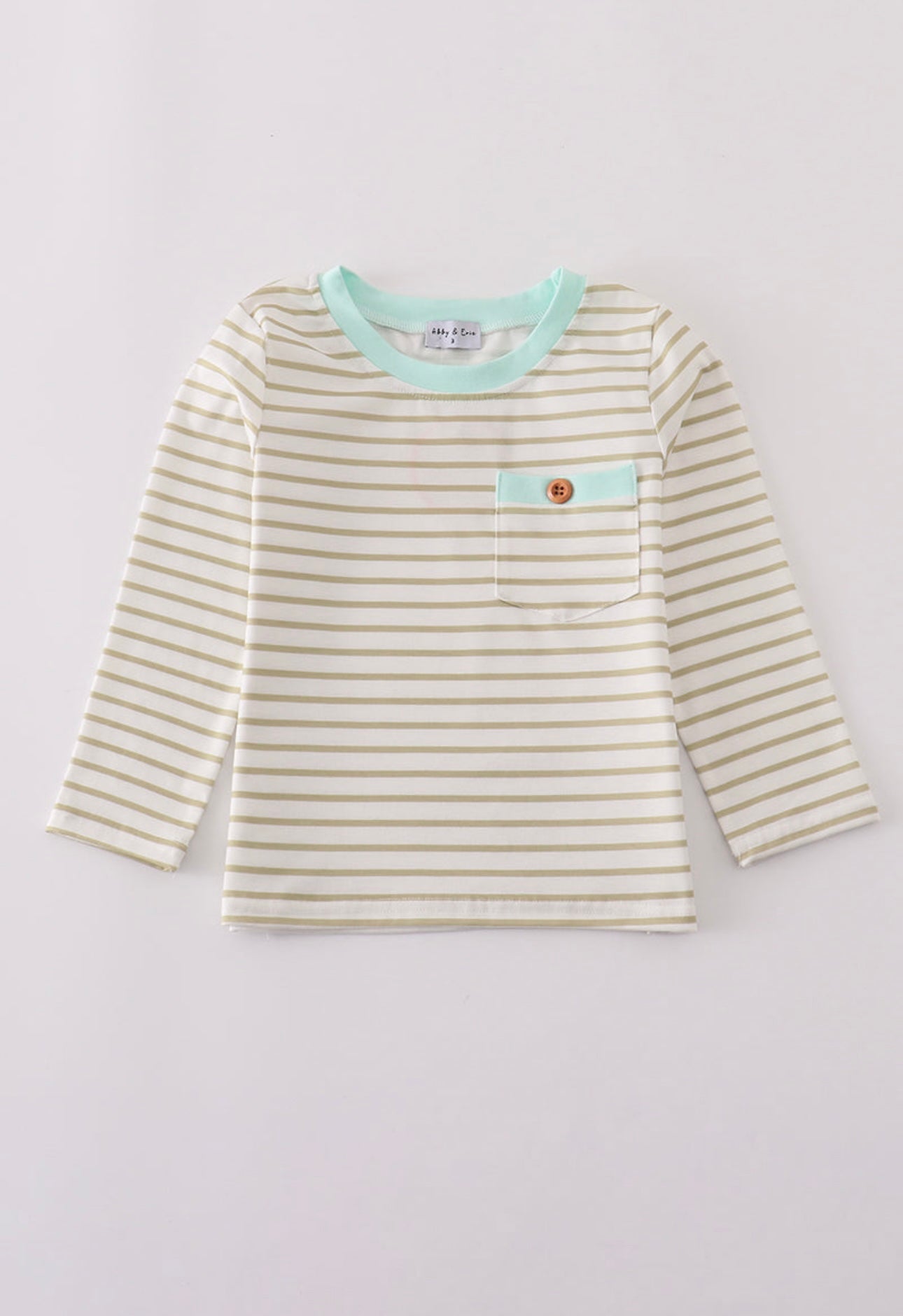 Khaki Stripe Top- Boy
