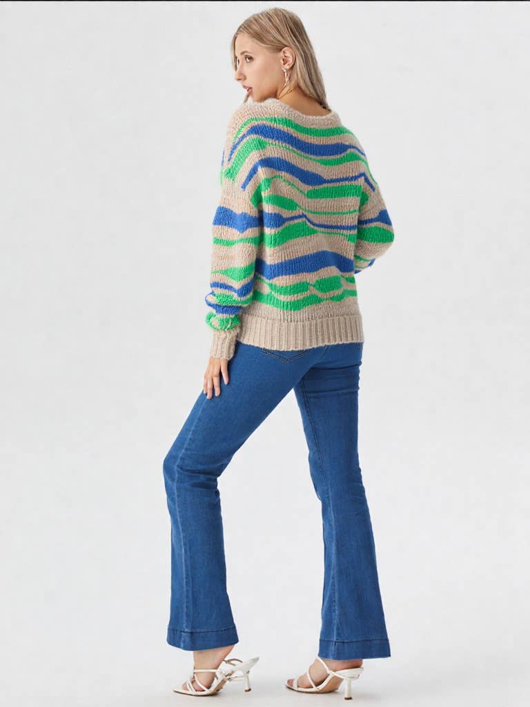 Multi Color Knit Sweater