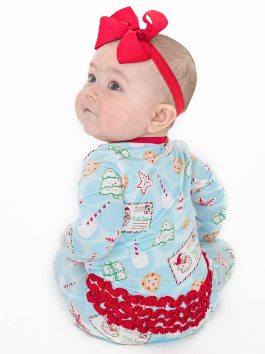 Bamboo Santa Sweets Footed Ruffle