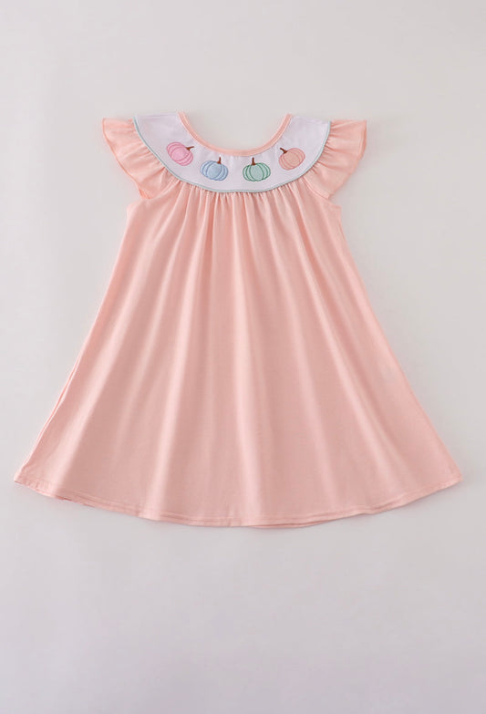 Smocked Pumpkin Dress-Girl