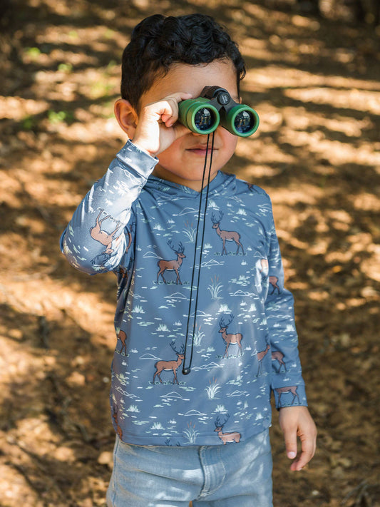 Deer Antler Performance Hooded Shirt