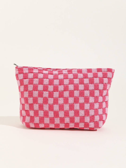 Travel Checker Pouch Bag