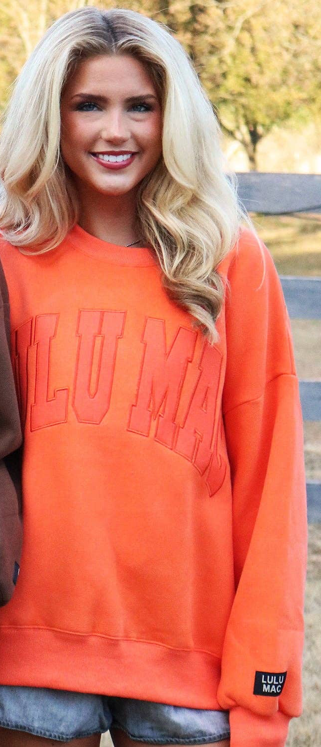 Lulu Mac Sweatshirt- Orange