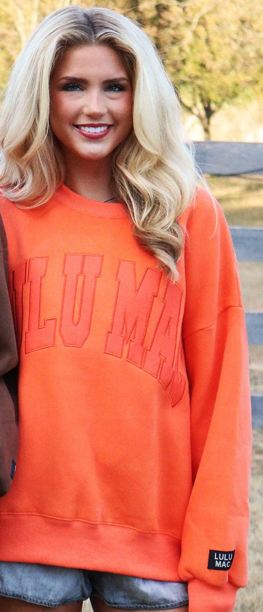 Lulu Mac Sweatshirt- Orange