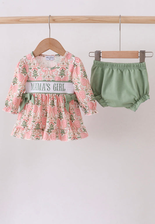 Mama’s Girl Smocked Set