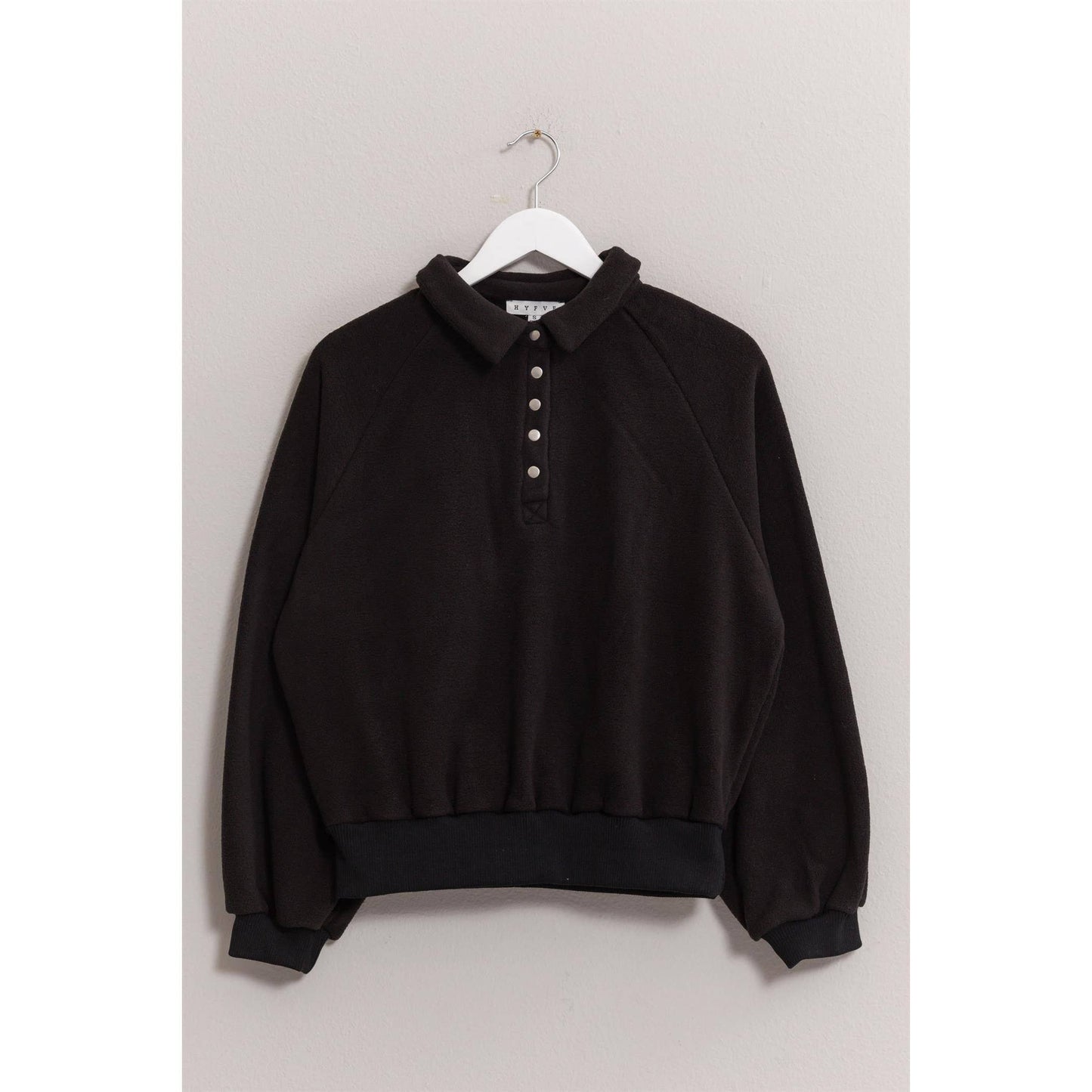 Fleece Button Up Sweater