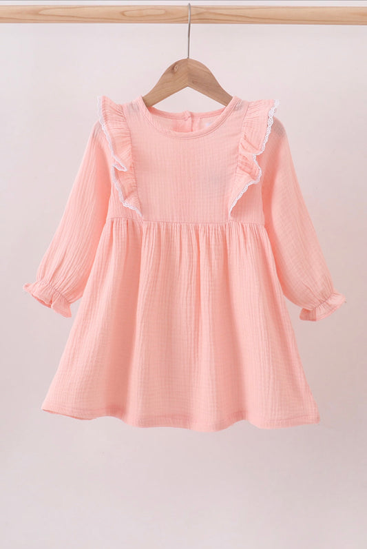 Pink Ruffle Dress-Girl