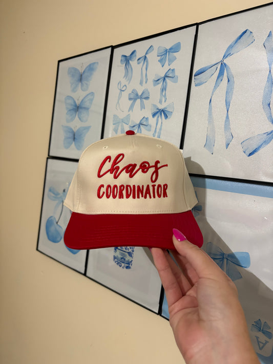 Chaos Coordinator Hat- Red