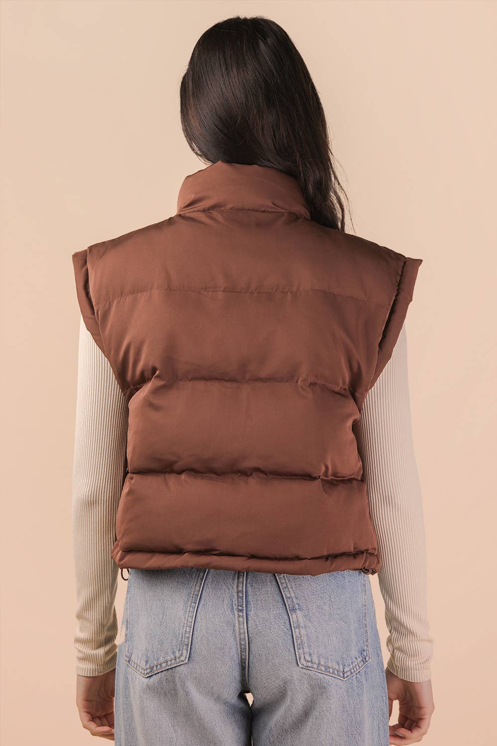 Mocha Puffer Vest